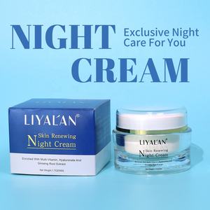 Özel etiket yüz besler ince çizgileri azaltmak C vitamini/B/E hyaluronat Ginseng cilt yenileme gece kremi - Product Image 2