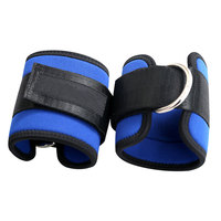 Vente en gros Anneau en D rembourré coloré Sangle de cheville Support de sécurité Poignets de jambe pour l'haltérophilie