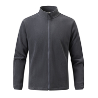 Veste polaire double face 400G, fermeture éclair, col montant, manteau chaud, cardigan, doublure de veste, pour hommes et femmes, automne et hiver