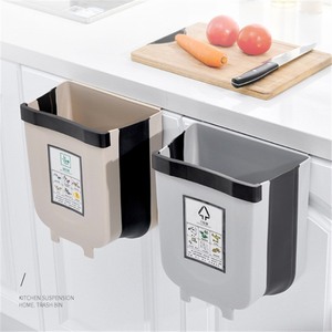 Thùng Rác Nhà Vệ Sinh Lưu Trữ Rác Xe Hơi Tủ Bếp Thùng Rác Cửa Treo Thùng Rác Có Thể Gập Lại Thùng Rác Nhà Bếp - Product Image 2