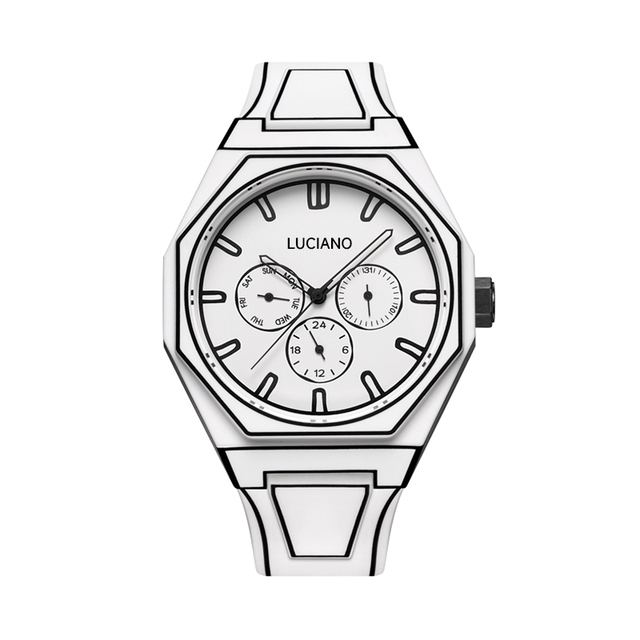 2025 New Design Fashion Cartoon Antique Alloy Quartz Casual Manga Sketch Multifunctional Large Dial Silicone Band Luminous