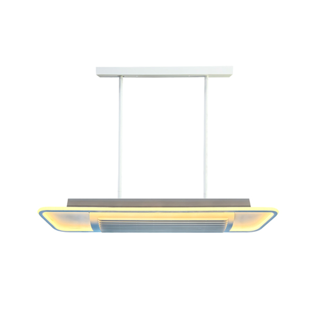 Banqcn Bladeless Simple Ceiling Lamp Intelligent Remote Control Led Chandelier Ceiling Fan with Light 6 Wind Speed Low Noise