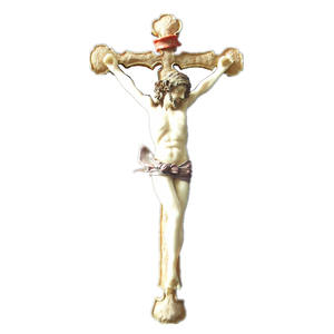 <span class=keywords><strong>Crucifijo</strong></span> Cruz estatua bautismo recuerdos Europa resina artesanía religiosa Jesús bebé artesanía Artificial St George estatuilla 480 Uds - Product Image 3