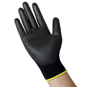 <span class=keywords><strong>PU</strong></span> kaplı dikişsiz örgü eldiven poliüretan kaplı pürüzsüz kavrama avuç içi ve parmakları iş güvenliği eldiveni - Product Image 5