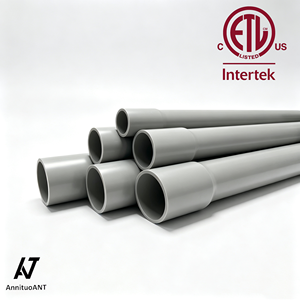 Tuyaux de conduite électrique en <span class=keywords><strong>PVC</strong></span> <span class=keywords><strong>rigide</strong></span> ETL SCH40 de 1/2 à 6 pouces, conduit de câblage électrique en plastique, classe 40, résistant aux UV et au feu - Product Image 1