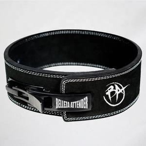 Levier de levage de poids en cuir Pro ceinture entraînement de gymnastique noir épais 5 pouces soutien lombaire 10mm - Product Image 3