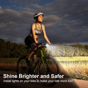 Luce Anteriore per Bicicletta Antela LED IPX5 Impermeabile 4 Modalità Faro per Bici in Plastica Alimentato a Batteria - Product Image 5