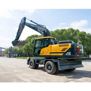 Roda ekskavator baru 2024 22 Ton 150 kW ekskavator HW210 dijual - Product Image 1