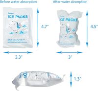Plaque de gel froid jetable, souple, de qualité alimentaire, pour l'expédition et le transport de denrées alimentaires