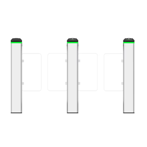 Система контроля доступа с считывателем карт, биометрическим распознаванием, высокозащищенным датчиком для пешеходов, распашным шлагбаумом и турникетом - Product Image 3