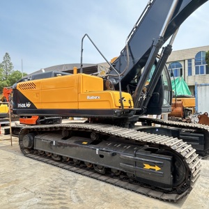 Excavadora de cadenas Hyundai 350LVS usada de 35 toneladas con motor Cummins, pocas horas de uso, excavadora de segunda mano en venta - Product Image 4