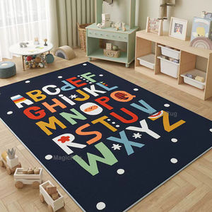 Alfombra de juego infantil esponjosa para dormitorio, alfombra alfanumérica inglesa, alfombrilla para suelo, alfombras personalizadas con impresión 3D - Product Image 1