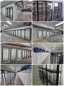 75mm 100mm 150mm PIR <span class=keywords><strong>cam</strong></span> lock isolato walk in cooler cool cold storage room panel con porta in vetro del congelatore - Product Image 6