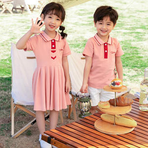 Set Estivo Traspirante per Famiglia, Completo Casual con Polo e T-shirt a Maniche Corte per Genitore-Figlio, Madre e Figli - Product Image 6