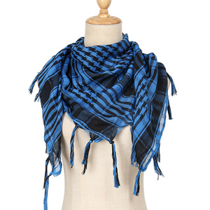 Pañuelo Shemagh Cuadrado de Moda 98*98cm para Hombre, Pañuelo Keffiyeh Árabe, Turbante Unisex a Cuadros con Borlas para Mujer, para Exteriores - Product Image 2