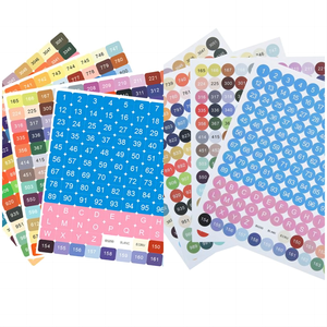 LS clásico nuevo DMC447 etiqueta cuadrada Color cartón diamante pintura Color pegatina papel punto <span class=keywords><strong>de</strong></span> cruz Etiqueta número <span class=keywords><strong>carta</strong></span> pegatina - Product Image 1