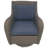 Chaise berçante de jardin en rotin pour extérieur Meubles de jardin luxueux Patio empilable Rocker