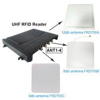 Lecteur RFID UHF fixe longue portée, module R2000, lecteur RFID UHF 4 ports 8 ports pour véhicule, entrepôt, inventaire routier, ISO18000-6C