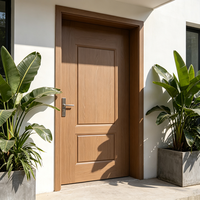 Porte d'entrée simple, surface stratifiée, résistante aux rayures, sécurisée, facile à nettoyer, certifiée CE pour les immeubles d'appartements