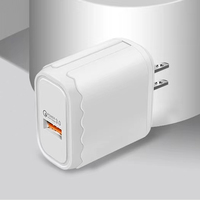 Chargeur de téléphone portable à motif écossais en dentelle, prix d'usine, bloc de charge USB QC 3.0, adaptateur mural rapide pour téléphone portable, UE, États-Unis, Royaume-Uni