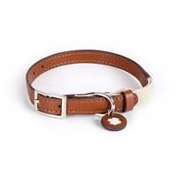 Collana personalizzata piccola per cani da compagnia con targa di lusso collare di sicurezza in morbida pelle con accessori di fascino