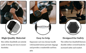 Vigfit Hex 2.5kg-50kg trọng lượng miễn phí bọc tập thể dục biểu tượng tùy chỉnh PEV Hex dumbells 20kg - Product Image 6