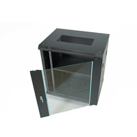 Baie de serveur réseau murale 12U, armoire d'équipement standard en acier de 19 pouces