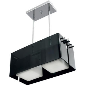 Roberta โคมไฟเพดานแอลอีดีสี่เหลี่ยมแบบมินิมอลลิสต์2xE2 7 IP44อะคริลิคสีดำ/โครเมี่ยมสำหรับบ้านสำนักงานห้องนั่งเล่นห้องนอน6000K - Product Image 1