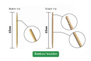 Snelle Verzending Groothandel Wegwerp Bamboe Custom Tandenstoker In Draagbare Plastic Verpakking Pot Voor Feest Reizen Kerst - Product Image 3