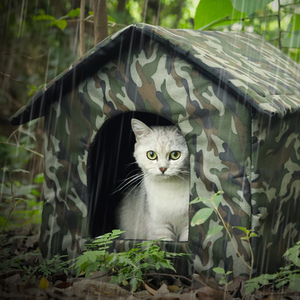 Al Aire Libre impermeable Gatos Perros casas tienda de invierno interior al aire libre a prueba de frío nido para mascotas pequeñas y medianas para al aire libre - Product Image 1