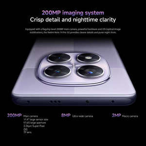 สมาร์ทโฟน Redmi Note 14 Pro 5G รุ่นดั้งเดิม รองรับ NFC ชิปประมวลผล MediaTek Dimensity 7300-Ultra กล้อง AI 200MP แบตเตอรี่ 5110mAh หน้าจอ AMOLED 6.67 นิ้ว รองรับการชาร์จ 45W - Product Image 4