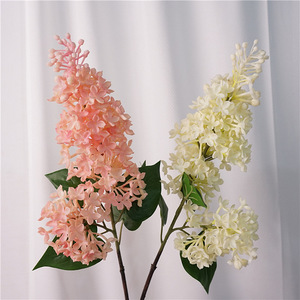 Fleurs artificielles en PVC <span class=keywords><strong>de</strong></span> haute qualité, 2 fourches, 72 cm, aspect réaliste, couleur <span class=keywords><strong>lilas</strong></span>, pour la fête des mères, les mariages, les fêtes, la décoration intérieure <span class=keywords><strong>de</strong></span> la maison et des hôtels - Product Image 2
