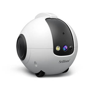กล้องวงจรปิดไร้สาย SriHome 4MP สำหรับภายในบ้าน ระบบรักษาความปลอดภัยอัจฉริยะ พร้อมเซ็นเซอร์ตรวจจับความเคลื่อนไหว สำหรับเด็กและสัตว์เลี้ยง แบตเตอรี่ 10000mAh ดีไซน์ทรงกระบอก - Product Image 2