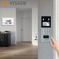 Videoportero con Intercomunicador TCP/IP PoE, Sistema para Múltiples Apartamentos, Hogar Inteligente, Linux, Monitor Interior con Conexión por Cable y Solo WiFi