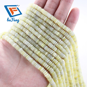 Fabbrica a buon mercato naturale 2x6mm di giada di limone <span class=keywords><strong>perline</strong></span> <span class=keywords><strong>sottili</strong></span> piatte rotonde di abaco distanziatore <span class=keywords><strong>perline</strong></span> per la fabbricazione del braccialetto - Product Image 3