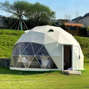 Tente d'hôtel sphérique moderne en PVC pour l'extérieur, quatre saisons, 3x3m, une chambre, tente panoramique étoilée, fabrication - Product Image 1