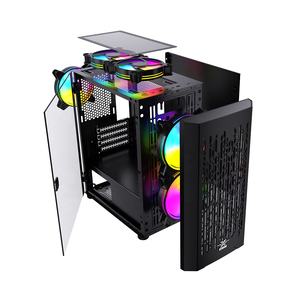 Petite armoire <span class=keywords><strong>PC</strong></span> Gamer <span class=keywords><strong>2022</strong></span>, étui pour ordinateur de jeu, offre spéciale M-ATX - Product Image 6