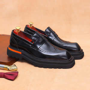 Botas de Cuero Genuino para Hombre, Diseño Clásico, Otoño-Invierno 2025, Cómodas, Impermeables, Antideslizantes, con Punta Reforzada - Product Image 3