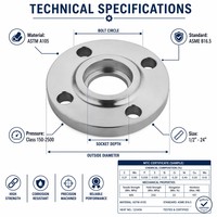 Bride de raccordement à souder en acier au carbone ASME B16.5 ANSI B16.5, forgée, à face plane (RF), Classes 150, 300, 600, grand diamètre, robuste, sur mesure, OEM