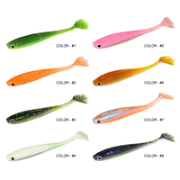 Vente en gros d'appâts artificiels souples de pêche en plastique, queue en T, palmier, canard bionique de haute qualité