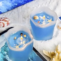 Handgemachte Gelwachs-Glaskerze Moderne Aromatherapie Duftkerze Langanhaltender Duft Wohndekor Geburtstagsgeschenk Großhandel