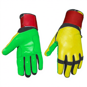 Gants de frappeur en cuir SAAR INDUSTRIES SI-BG-QN23, ambidextres, fermeture auto-agrippante, support de poignet durable, couleur personnalisable - Product Image 1