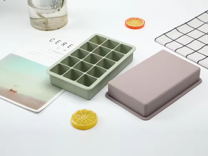 Bandeja de moldes de cubitos de hielo de silicona de 15 agujeros sin BPA, máquina de cubitos de hielo de esfera de grado alimenticio de fácil liberación con tapa - Product Image 5