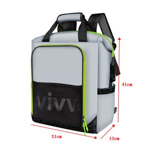 Sac isotherme réutilisable en polyester OEM, étanche, imprimé, avec fermeture éclair, portable, pour pique-nique et courses, garde au chaud et au frais - Product Image 2