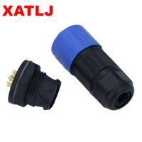XATLJ M19 série 2-9 19-Core connecteur étanche à verrouillage rapide 25A CE ETL UL94V-0 pour les applications d'alimentation PCB FPC mâles et femelles