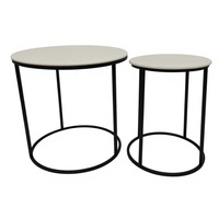Table basse moderne artistique de style Mid-Century, écologique, petite, avec structure en fer, mobilier de salon de luxe léger, minimaliste