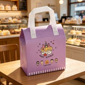 Sacs isothermes non tissés de haute qualité, grande capacité, sacs fourre-tout isolés pour garder les aliments au frais (gâteaux, boissons, café) - Product Image 1