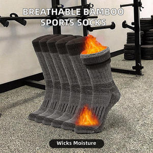 Xianghui Wholesale High Quality Can Breathable Custom Logo Men Women Crew Knitted Summer Sports Work <strong>Socks</strong> <strong>Wool</strong>/Acrylic - Product Image 2