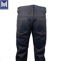 Jean en denim brut écologique japonais de 11-22 oz, épais et résistant, avec patch vintage, taille personnalisée, pour motard, modèle Beatle Buster