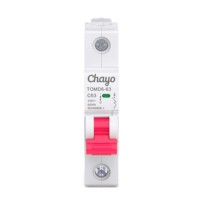 Disjoncteur miniature 6KA AC sur rail DIN avec certification CE, 1P, 6-63A, courbe C, personnalisable OEM/ODM pour bâtiments commerciaux B2B Chayo